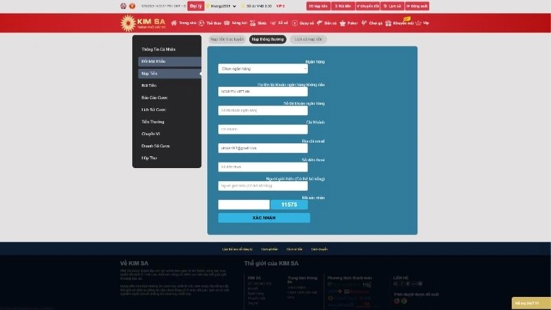 Cách nạp tiền Kimsa nhanh chóng